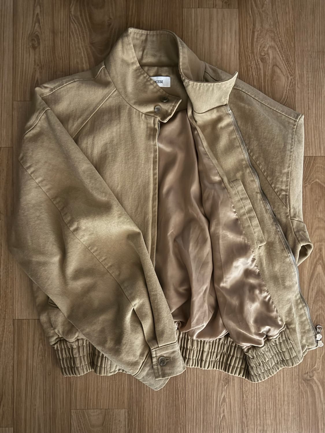 노이즈 워시드 코튼 헤링턴 점퍼 자켓 상품이미지3