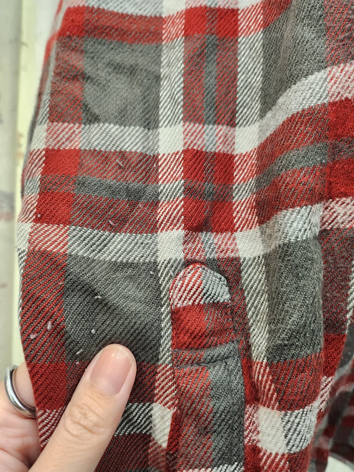 (지구샵) 컨버스 체크 오버셔츠 상품이미지3