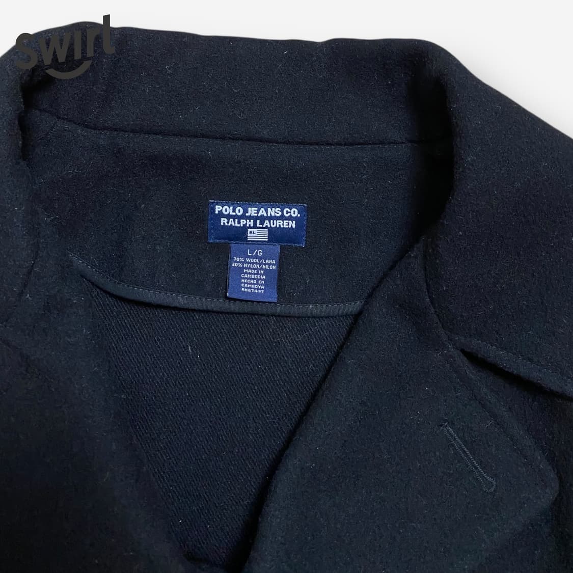 🌊폴로진스 벨트 피코트 상품이미지6