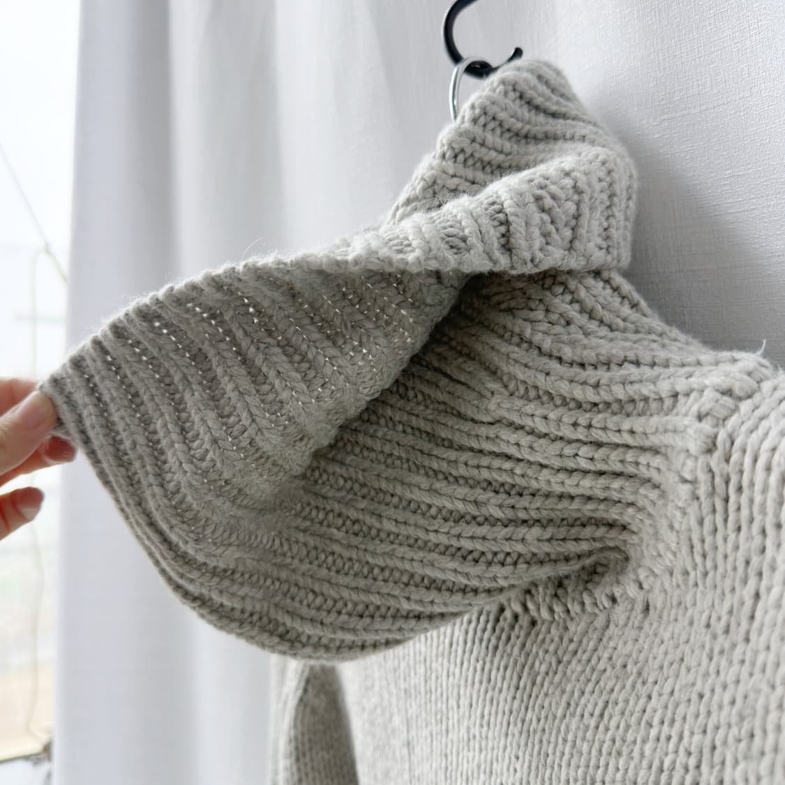 헬무트랭 비스코스 알파카 혼방 터틀넥 니트 그레이 000사이즈 상품이미지4