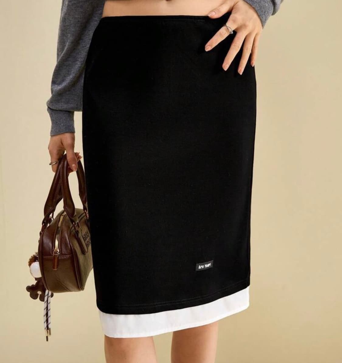 쉬인 미디 스커트 상품이미지1