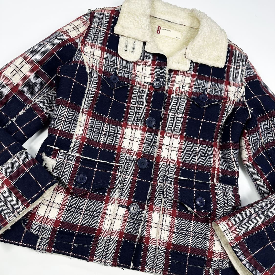 리바이스 오리지널 양털 모직 체크자켓 (M 여성추천) 상품이미지3