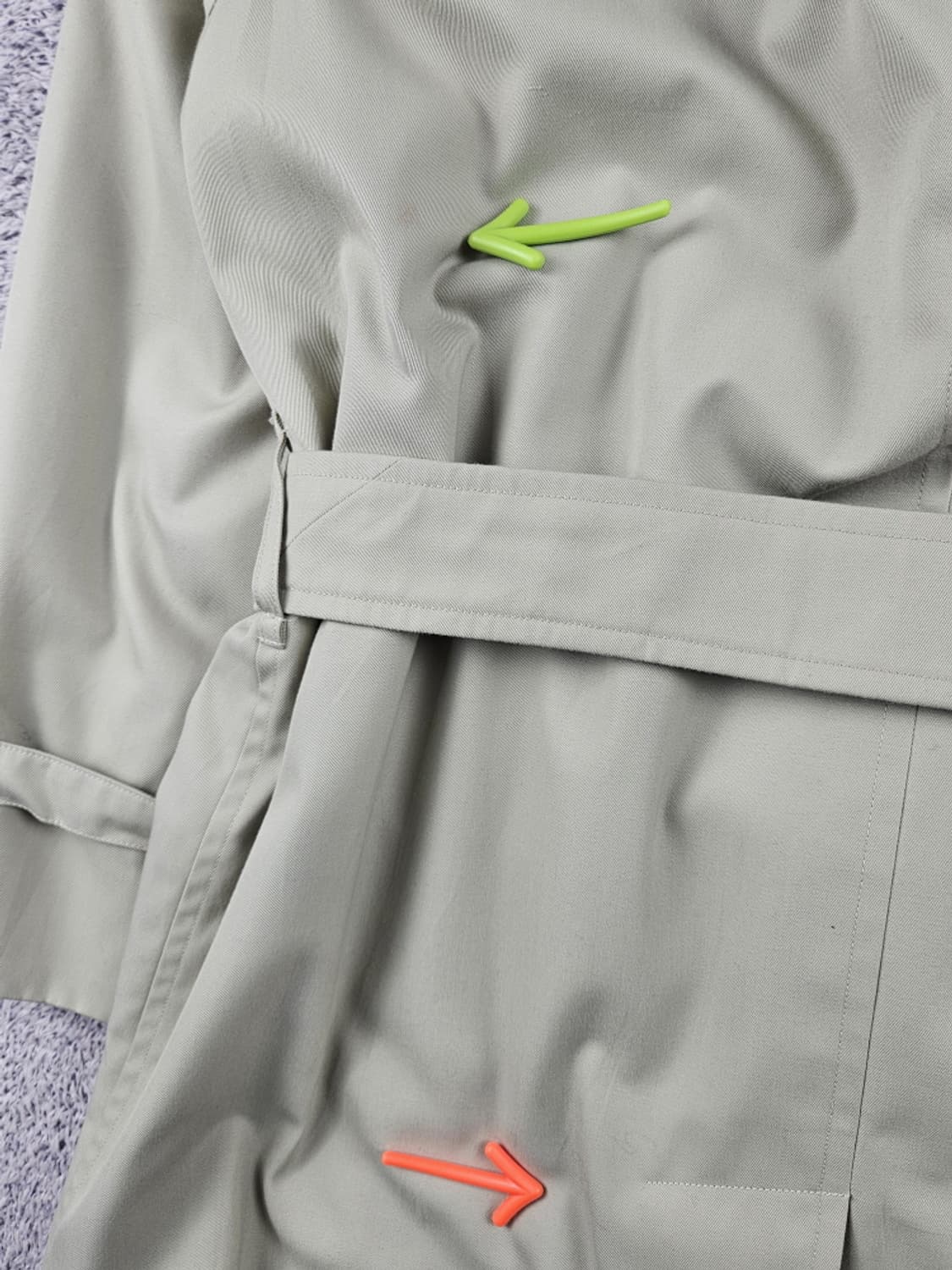 버버리 히든버튼 싱글 벨티드 트렌치 코트 ( 상세설명참조 )/ 10581 상품이미지10