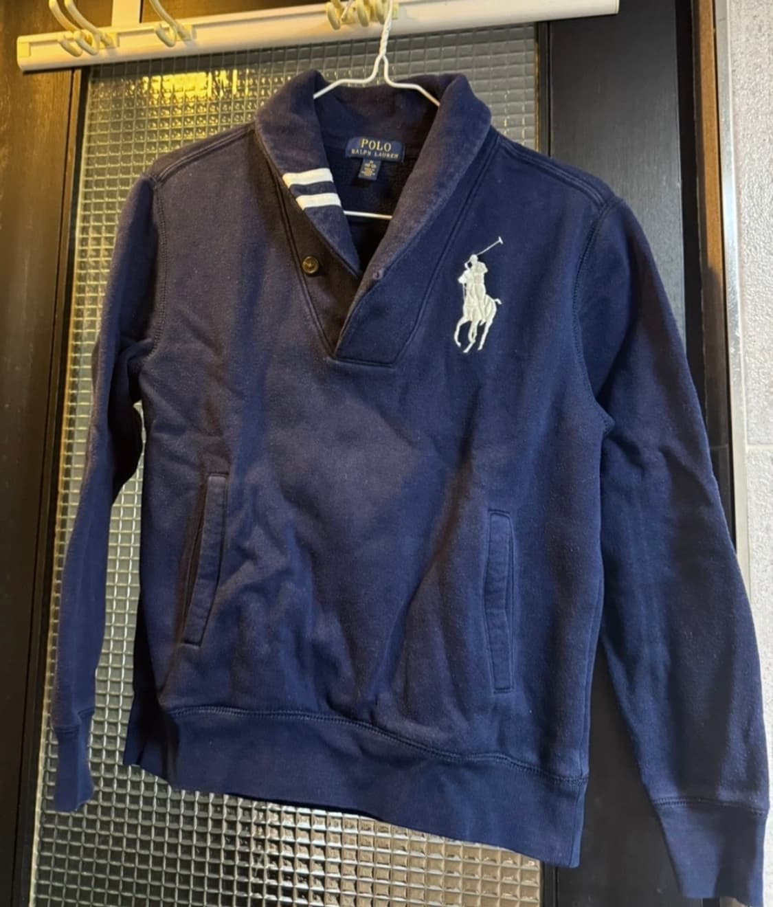 정품 폴로랄프로렌 빅포니 카라 네이비 슬리브 M(44~55) 상품이미지1