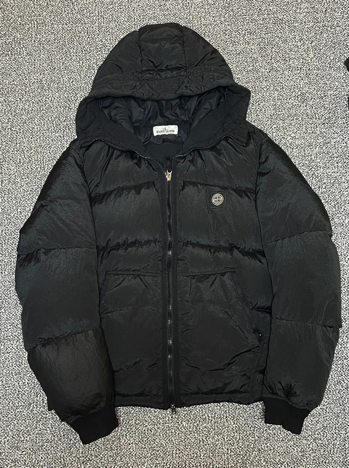 스톤아일랜드 립스탑 나일론 패딩 블랙 [L] 상품이미지1