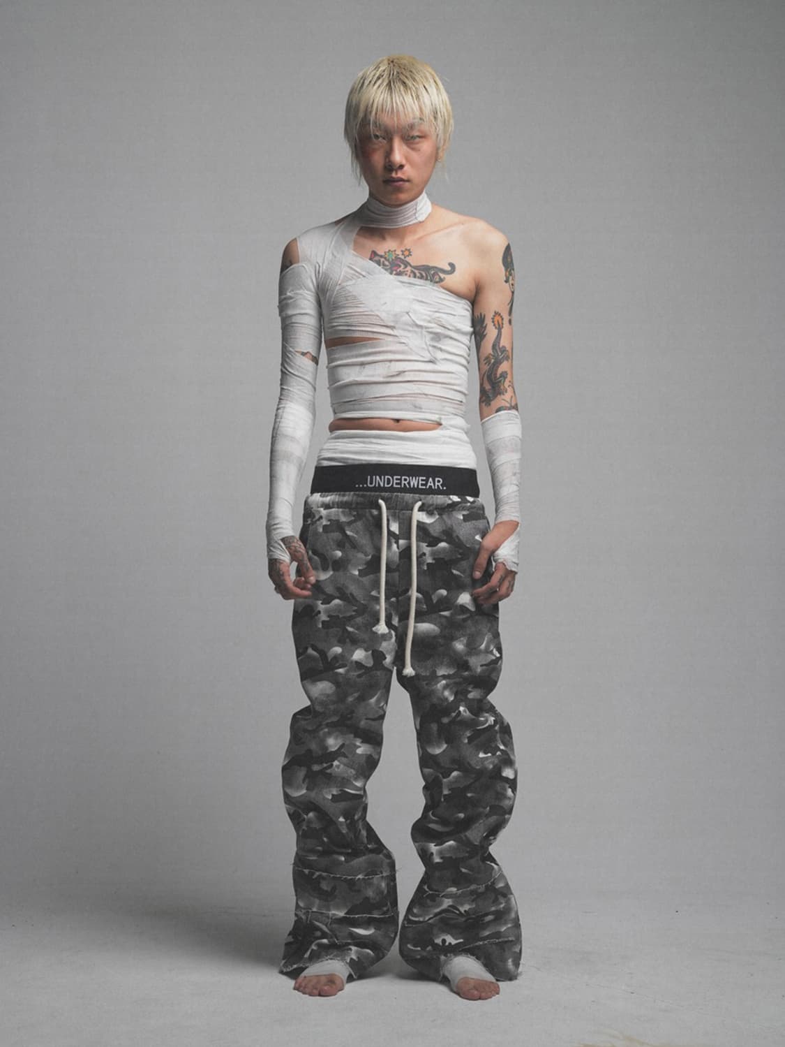 Camouflage Double Waistband Trousers 상품이미지7