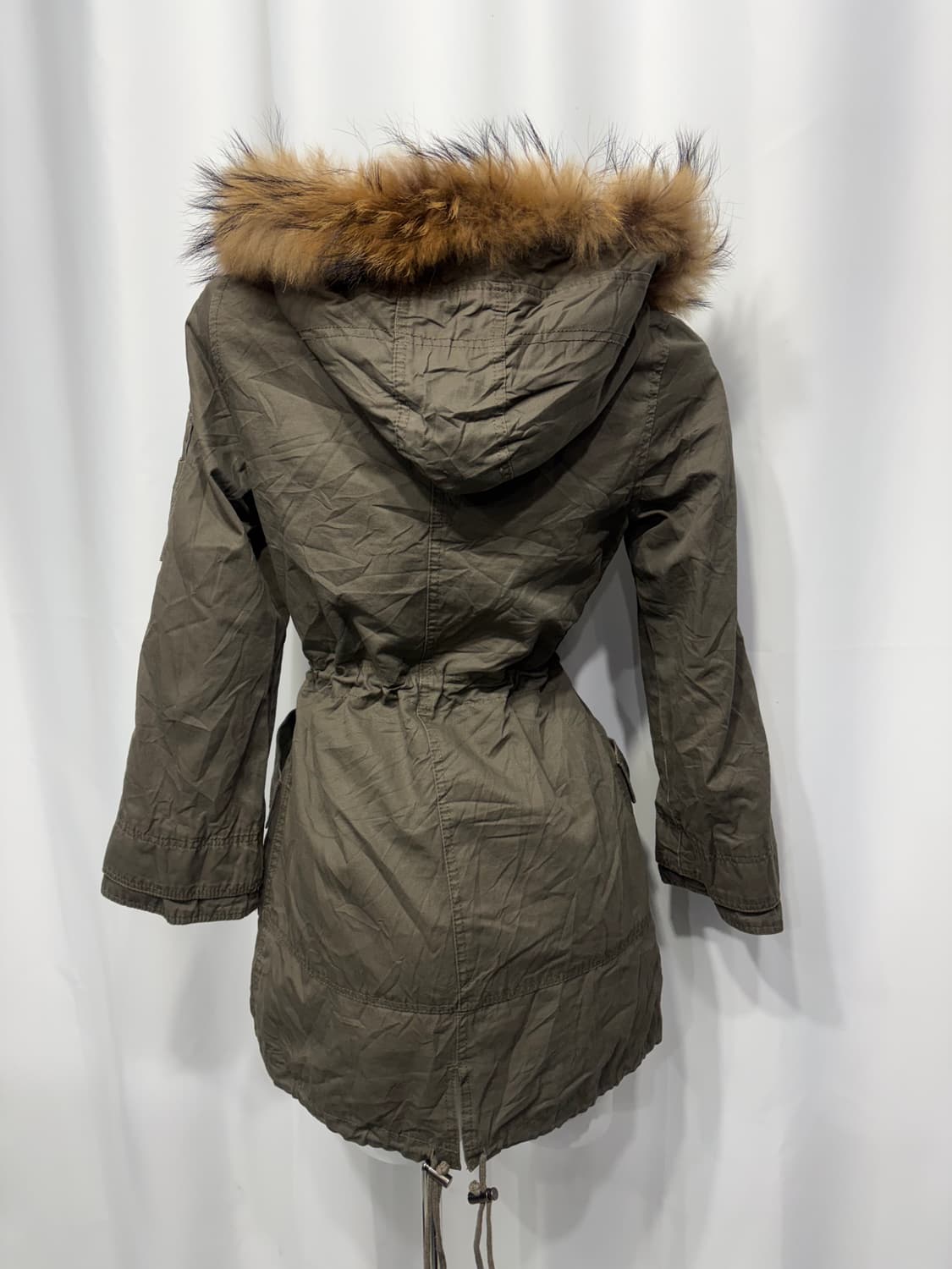 🎸카키 버튼 디테일 퍼 롱자켓🎸 상품이미지7