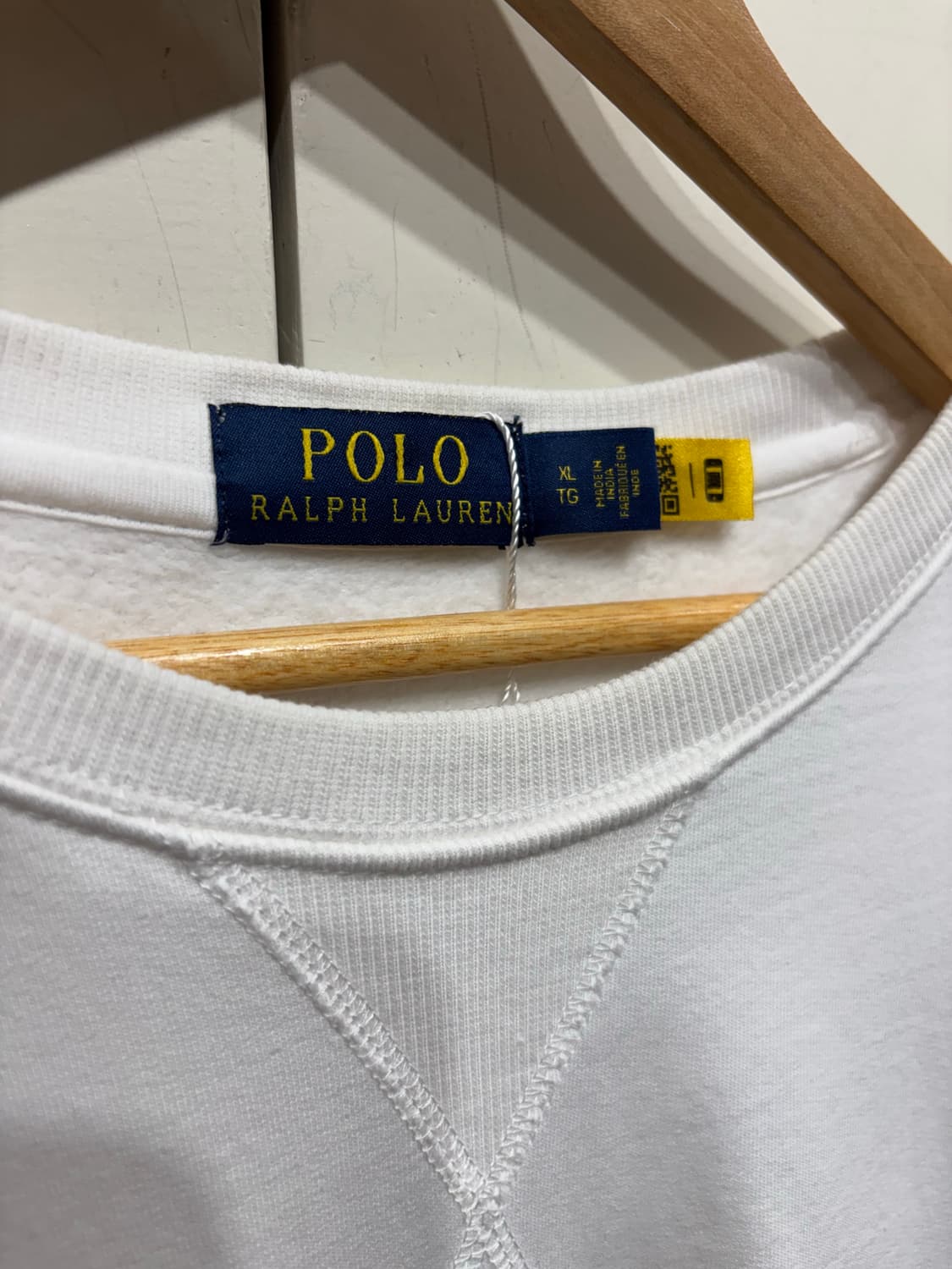 POLO 폴로 곰돌이 기모 화이트 맨투맨 XL 상품이미지5