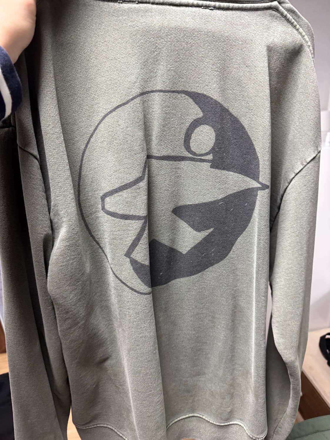 스투시 아워레가시 워크샵 서프맨 다크후드 후드 L 상품이미지3