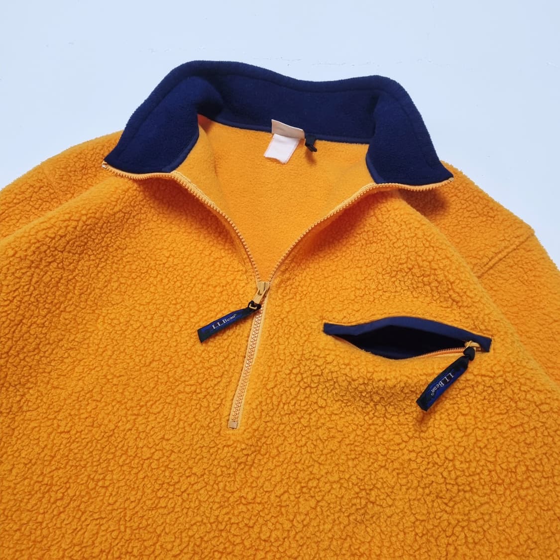 90S 빈티지 LL BEAN 하프집 후리스 - XL  상품이미지6