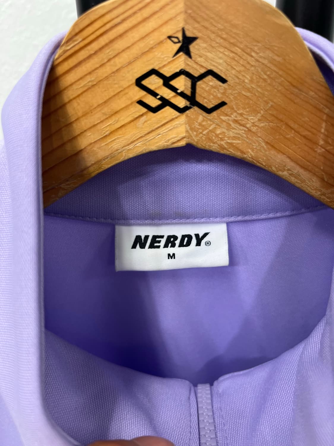 정품) 널디 NERDY 오버핏 24ss 퍼플 트랙탑 M 상품이미지6