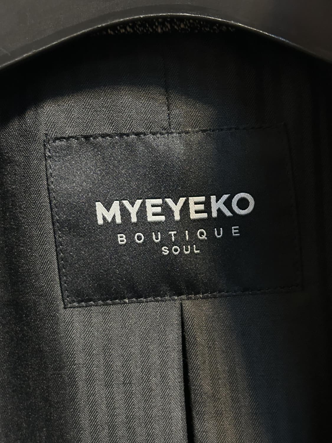 MYEYECO 하이넥 울 블렌드 숏 자켓 상품이미지6