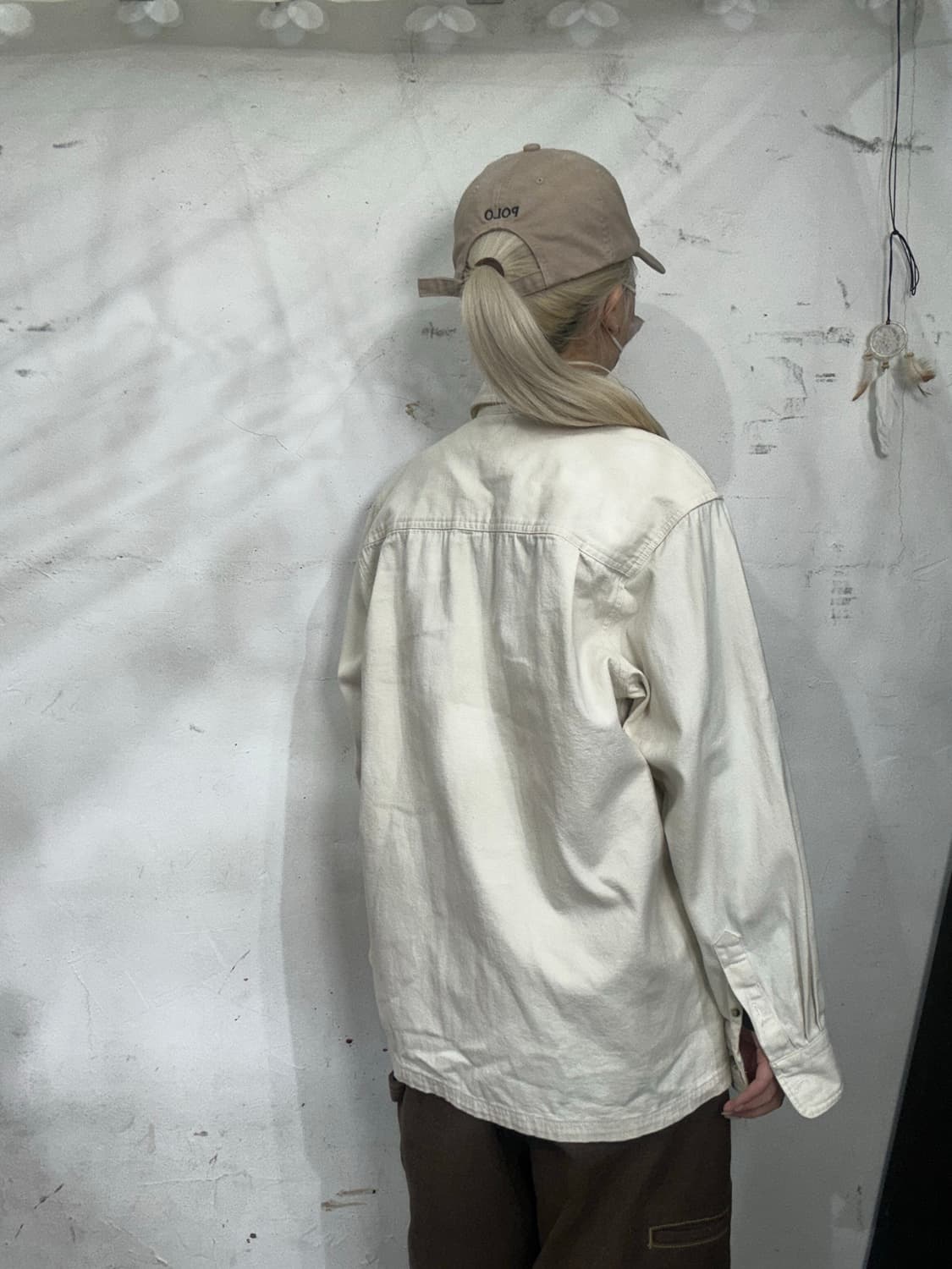 리바이스 아이보리 트러커 블루종 데님 자켓 청자켓 S 상품이미지3