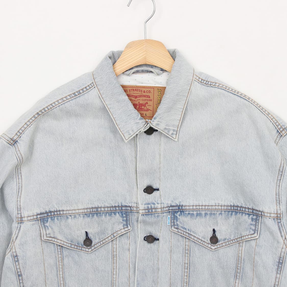 리바이스X심슨 콜라보 데님 자켓 상품이미지3