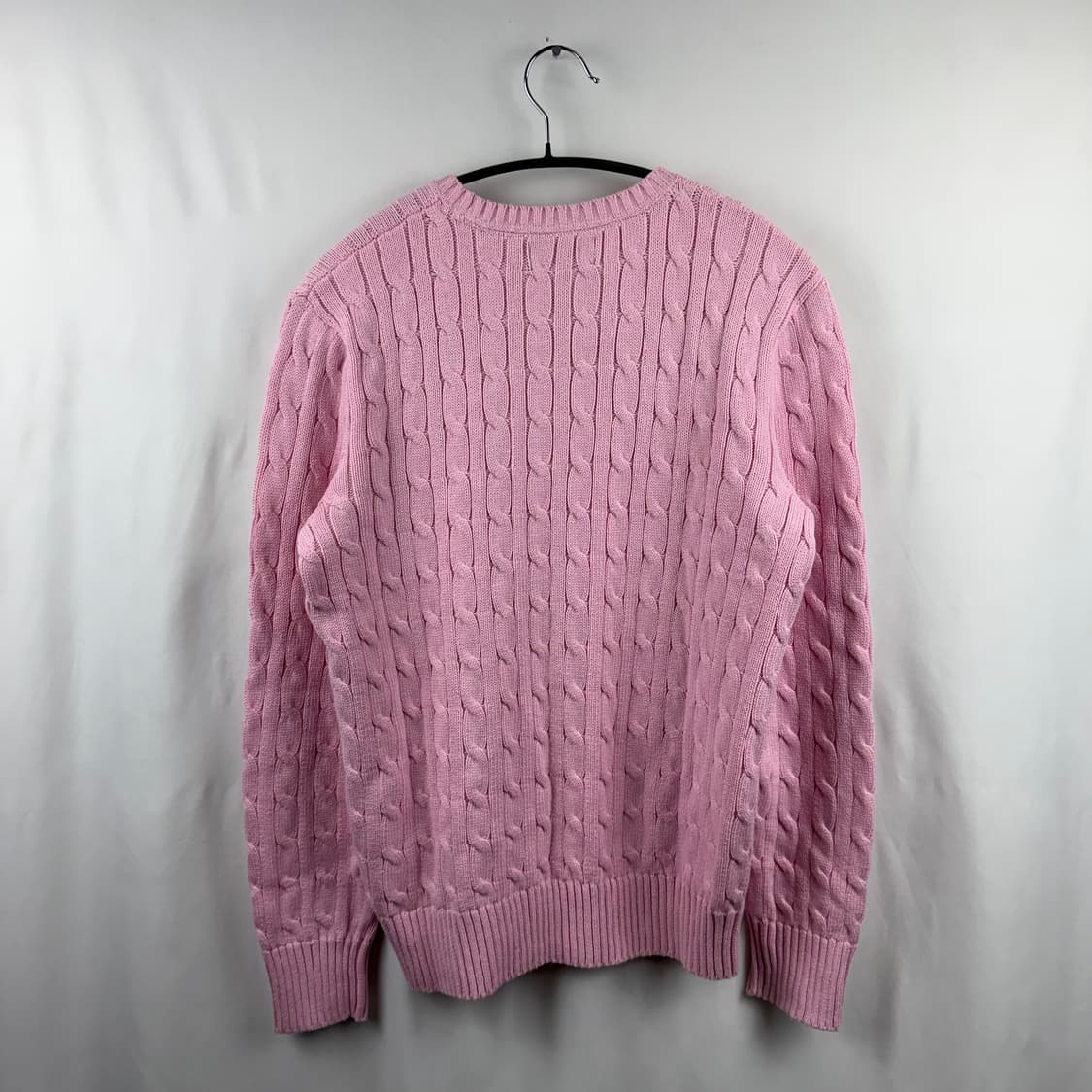 (L) 폴로 랄프로렌 신형 케이블 꽈배기 니트 핑크 상품이미지6