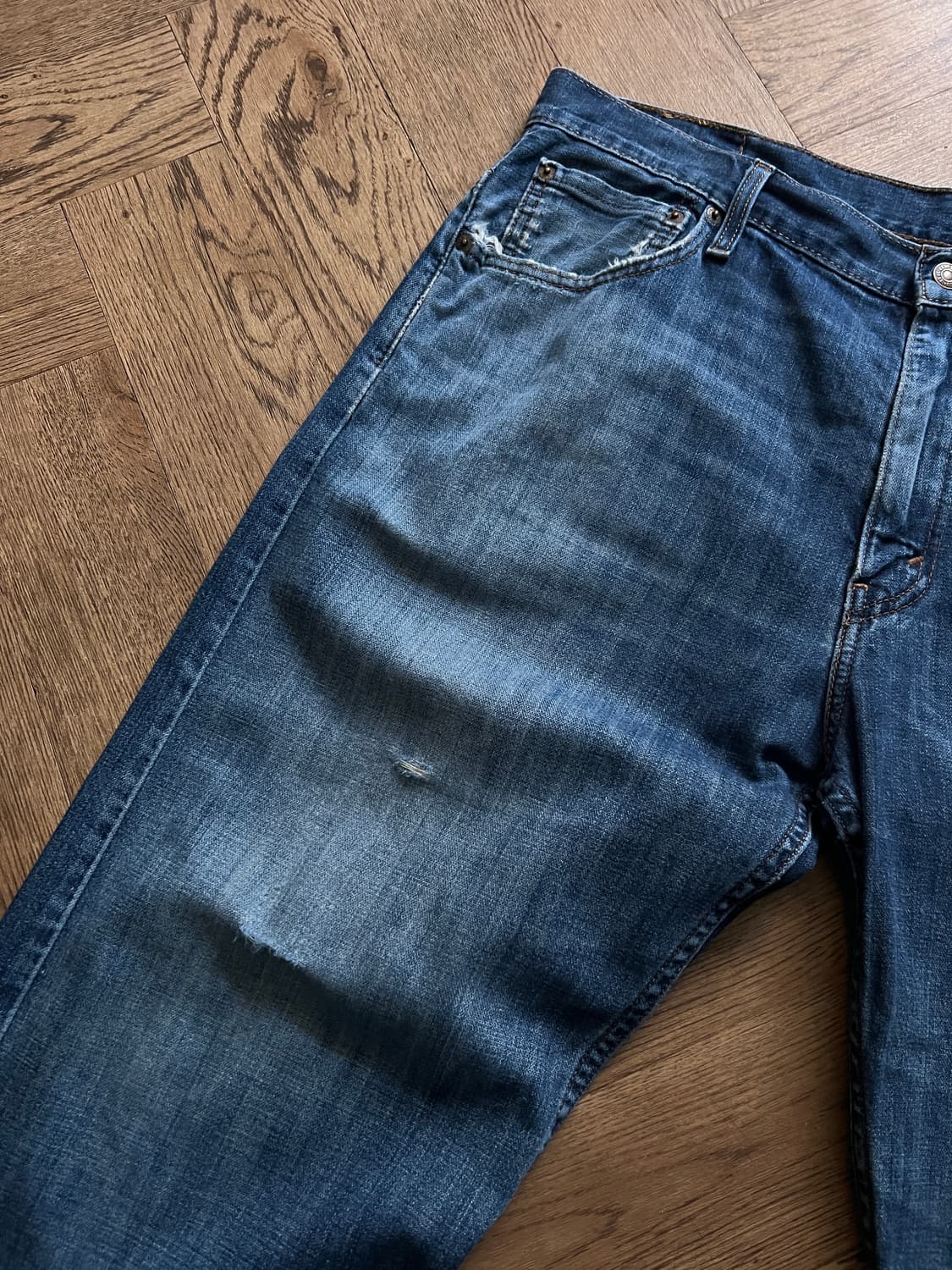 [36]리바이스 569 빈티지 워싱 와이드핏 데님 팬츠 상품이미지4