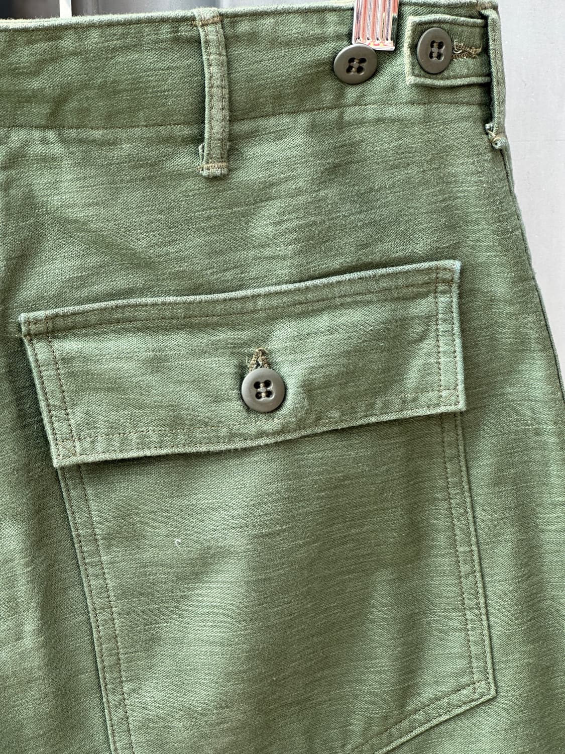 Orslow 오어슬로우 퍼티그 팬츠 올리브 카키 4사이즈 XL 상품이미지9