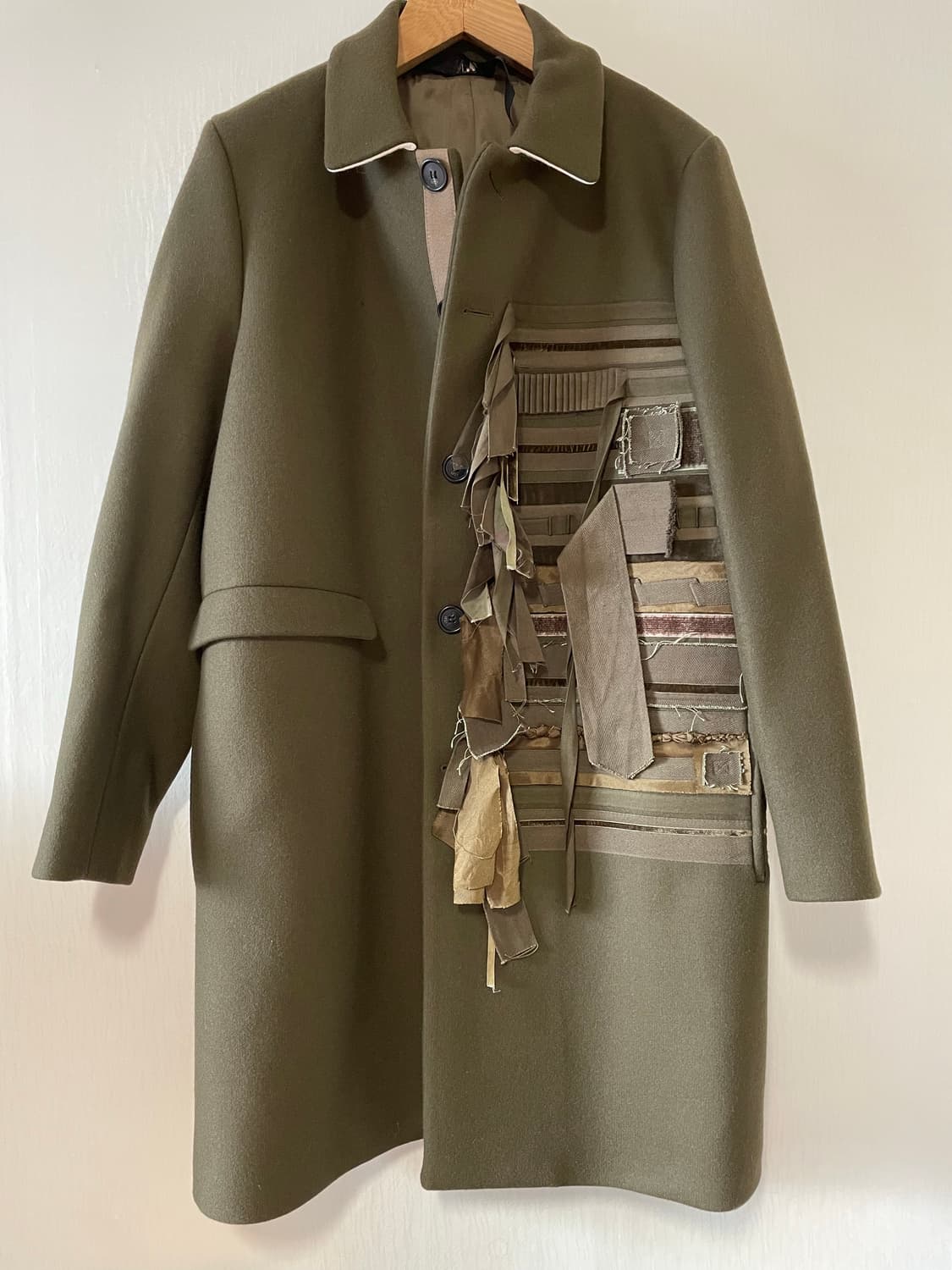 N21 런웨이 카키 럭셔리 울 코트 / 48(103-105) 사이즈 /  상품이미지1