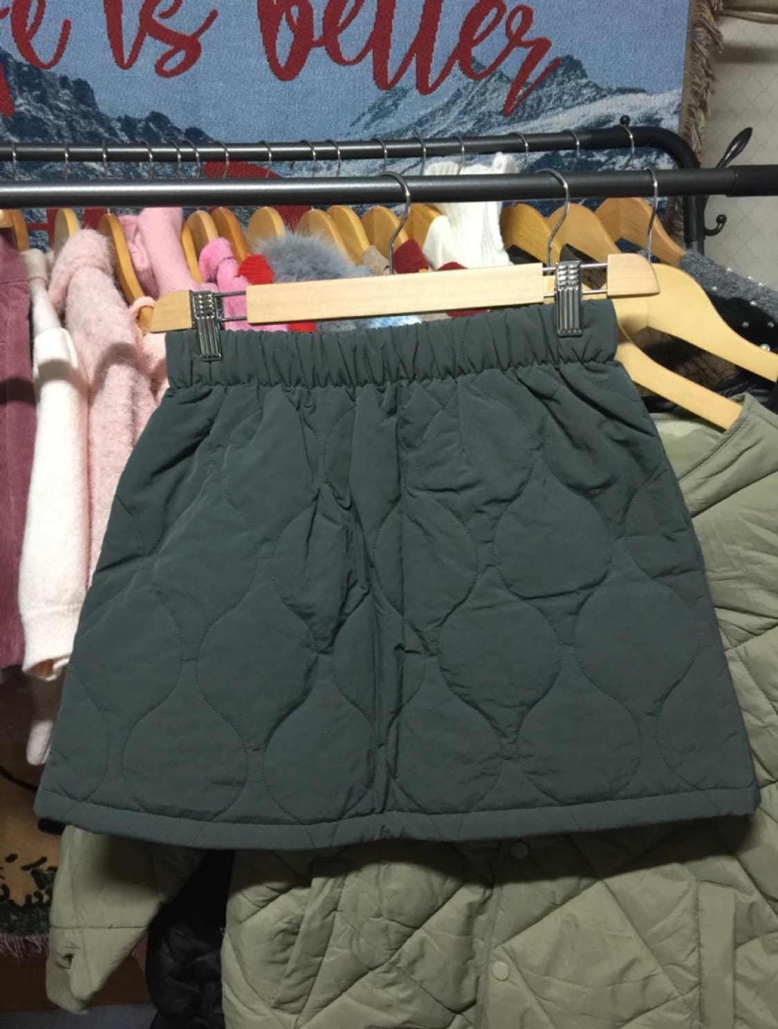 퀼팅 패딩 스커트 상품이미지3