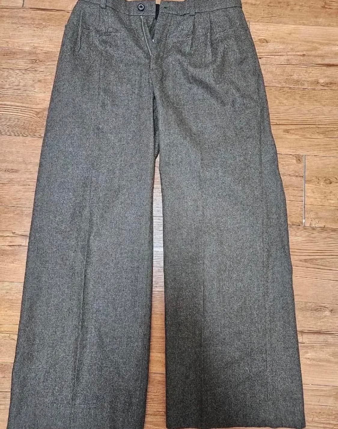 쿠어 23fw Raw cut 3 pleat 트라우저(카키) 상품이미지4