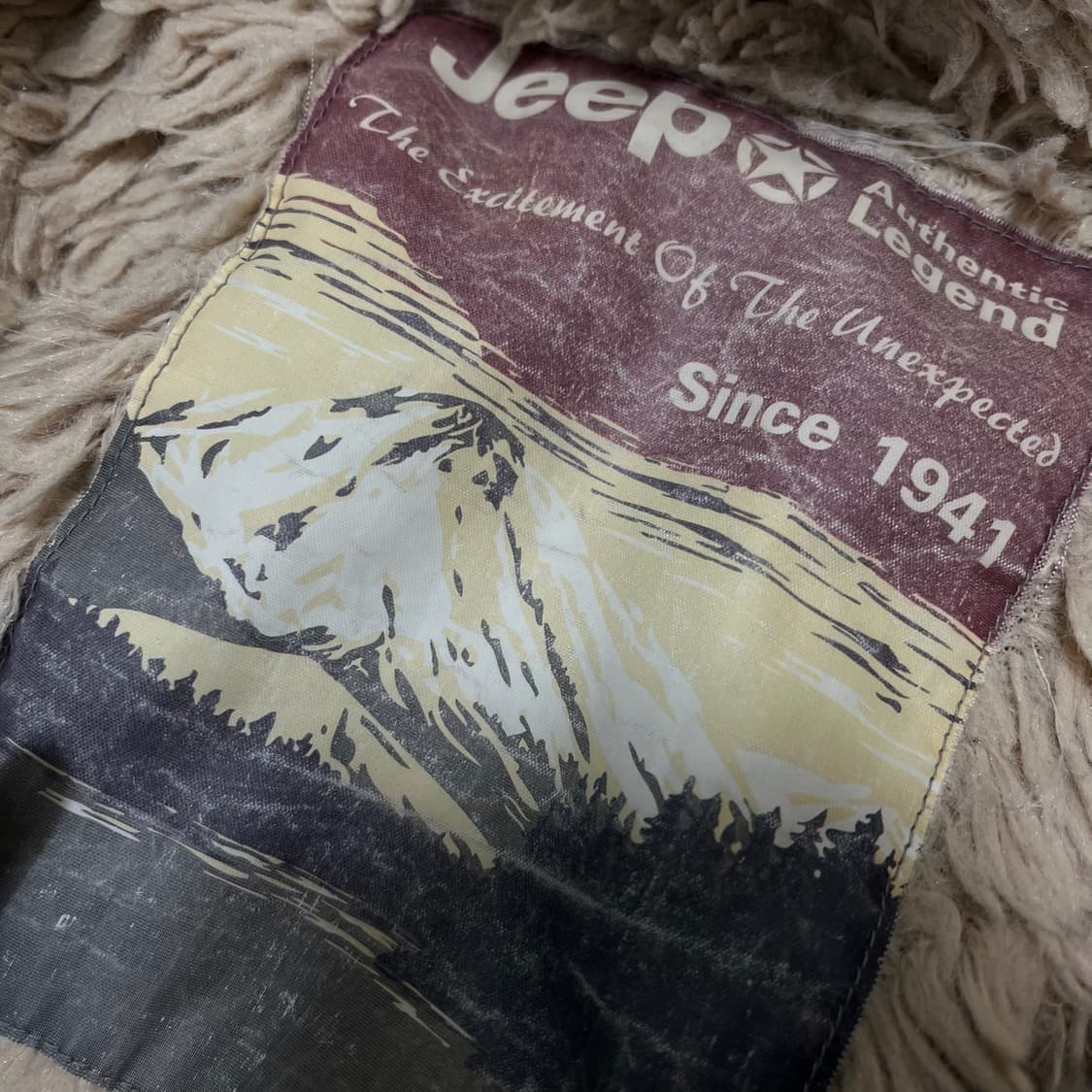 지프 여성 와펜 포인트 퍼안감 후드 야상 점퍼 [카키] FREE 상품이미지5