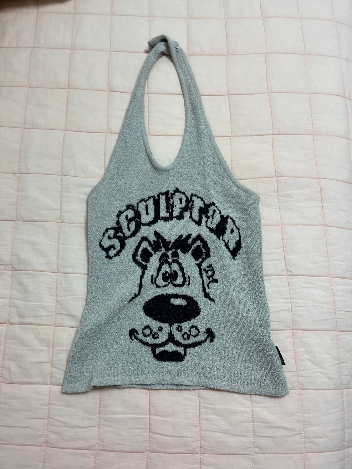 스컬프터 테리 그레이 홀터넥 상품이미지1