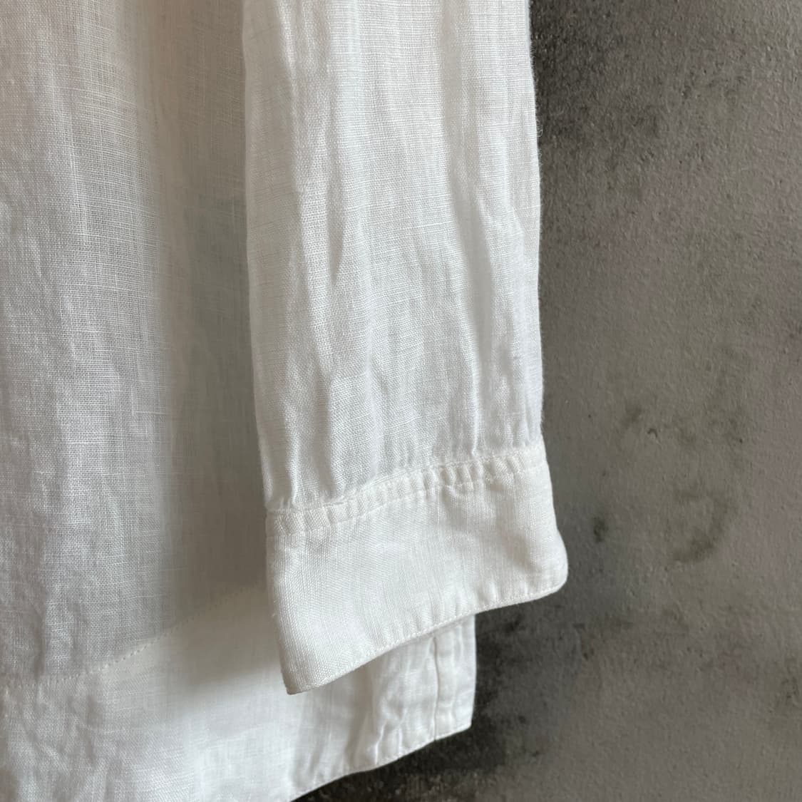 아르마니 린넨 러플 드레스 셔츠 상품이미지5