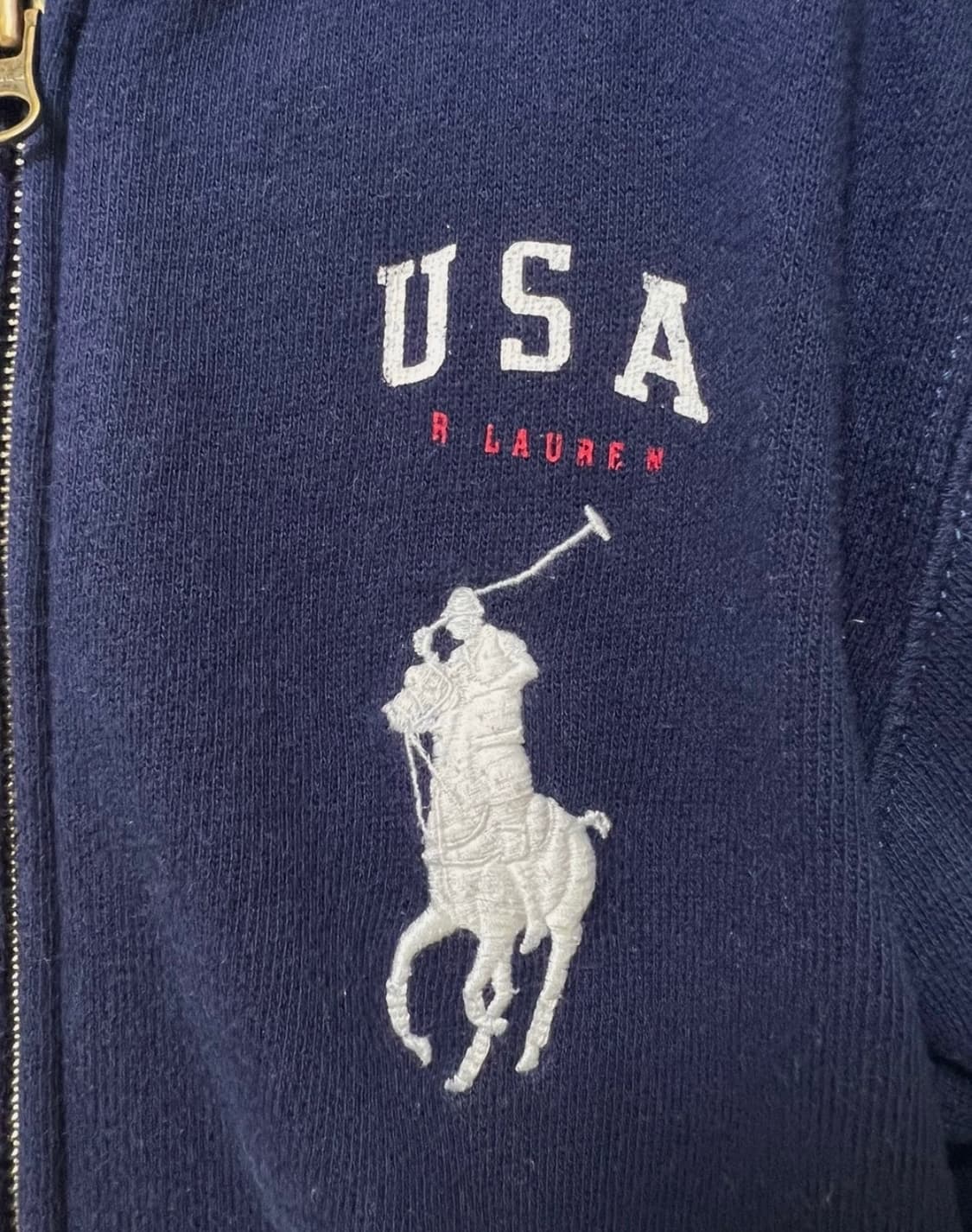 정품 폴로랄프로렌 빅포니 성조기 후드집업 상품이미지2