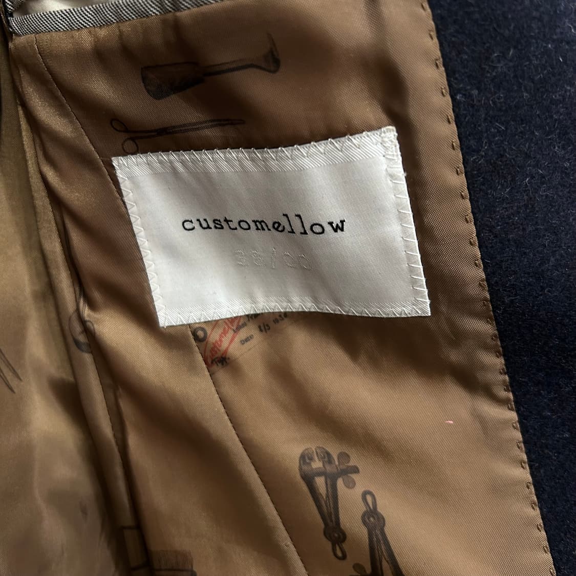 커스텀멜로우 울 모직 차이나카라 하프코트 상품이미지3