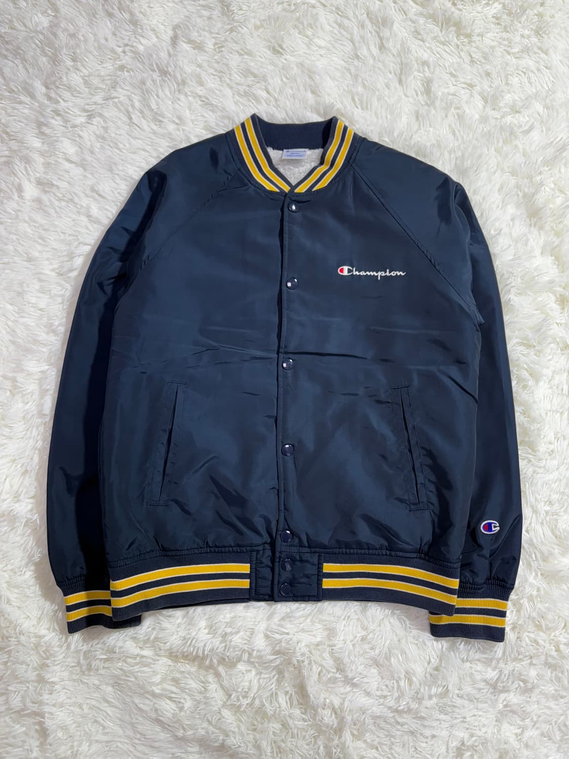 챔피온 JAPAN 네이비 양털안감 스타디움 자켓  상품이미지3