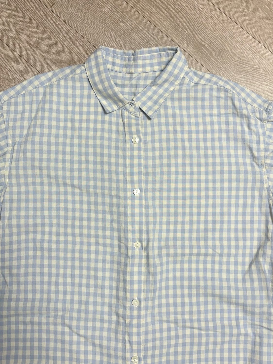 체크 민트 롱원피스 모리걸 빈티지 여름 미디 상품이미지2