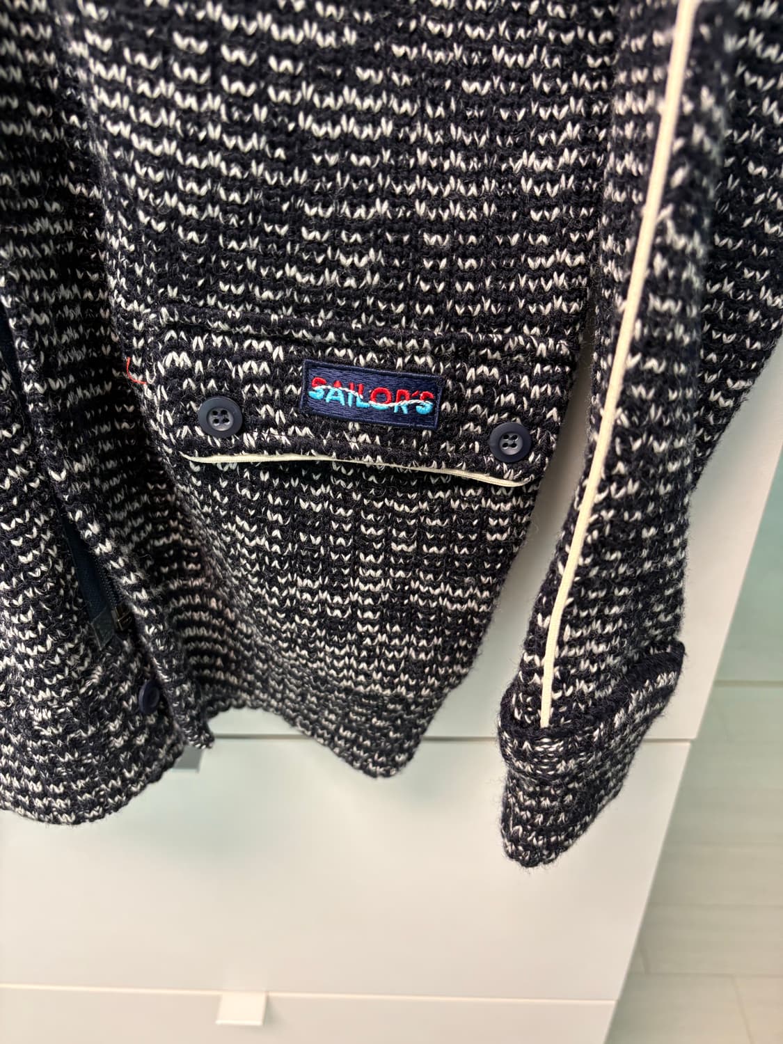 아메리칸 빈티지 세일러 니트자켓 100사이즈 상품이미지2