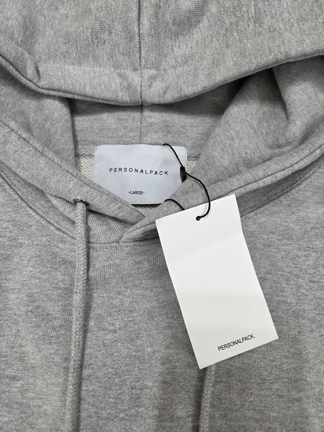 (새상품)퍼스널팩 스탠다드핏 프리미엄 솔리드 후드티 L 자바나스 상품이미지2