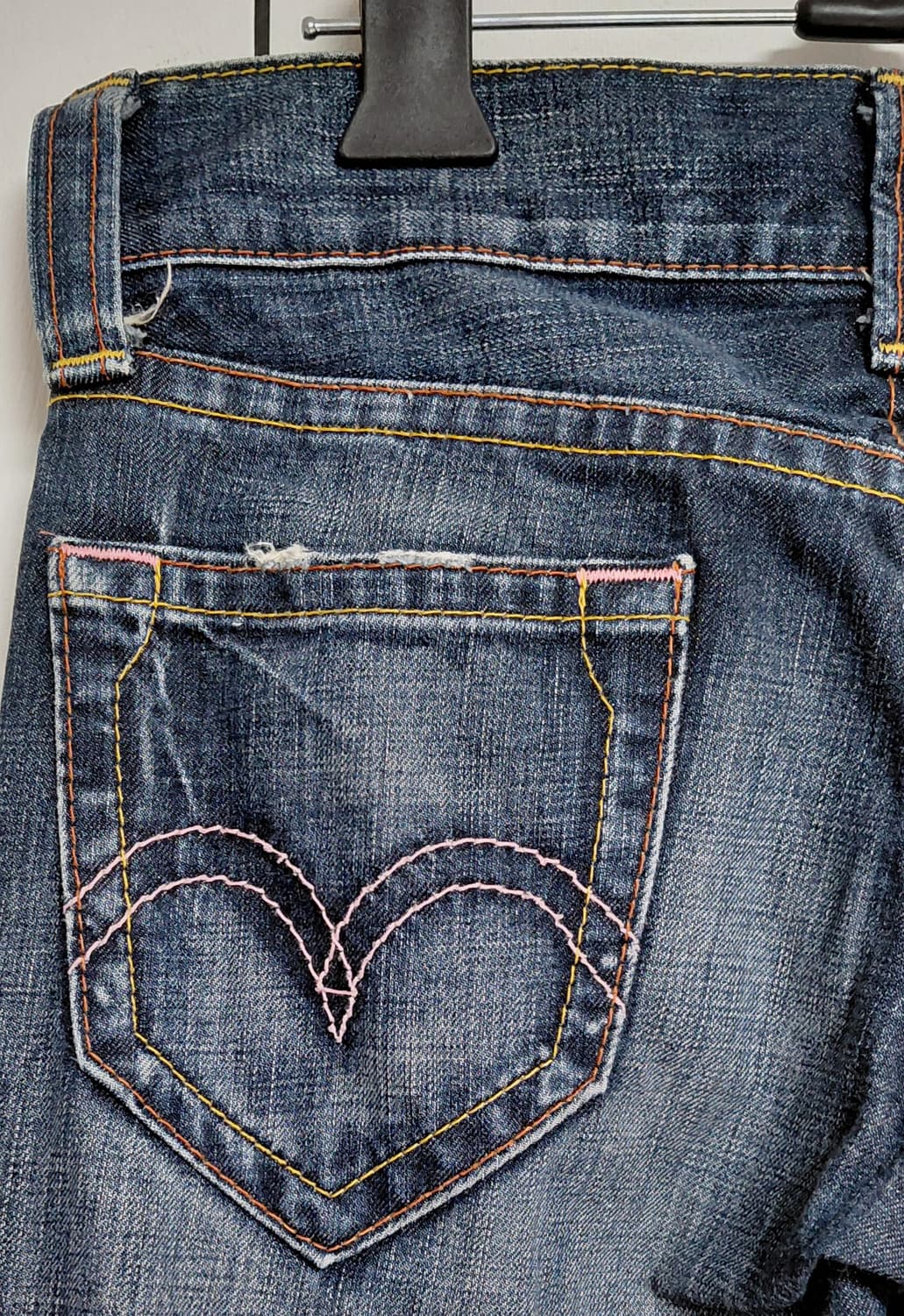 Levi's Japan 903 핑크 하트 스티치 데님 (27) 상품이미지8