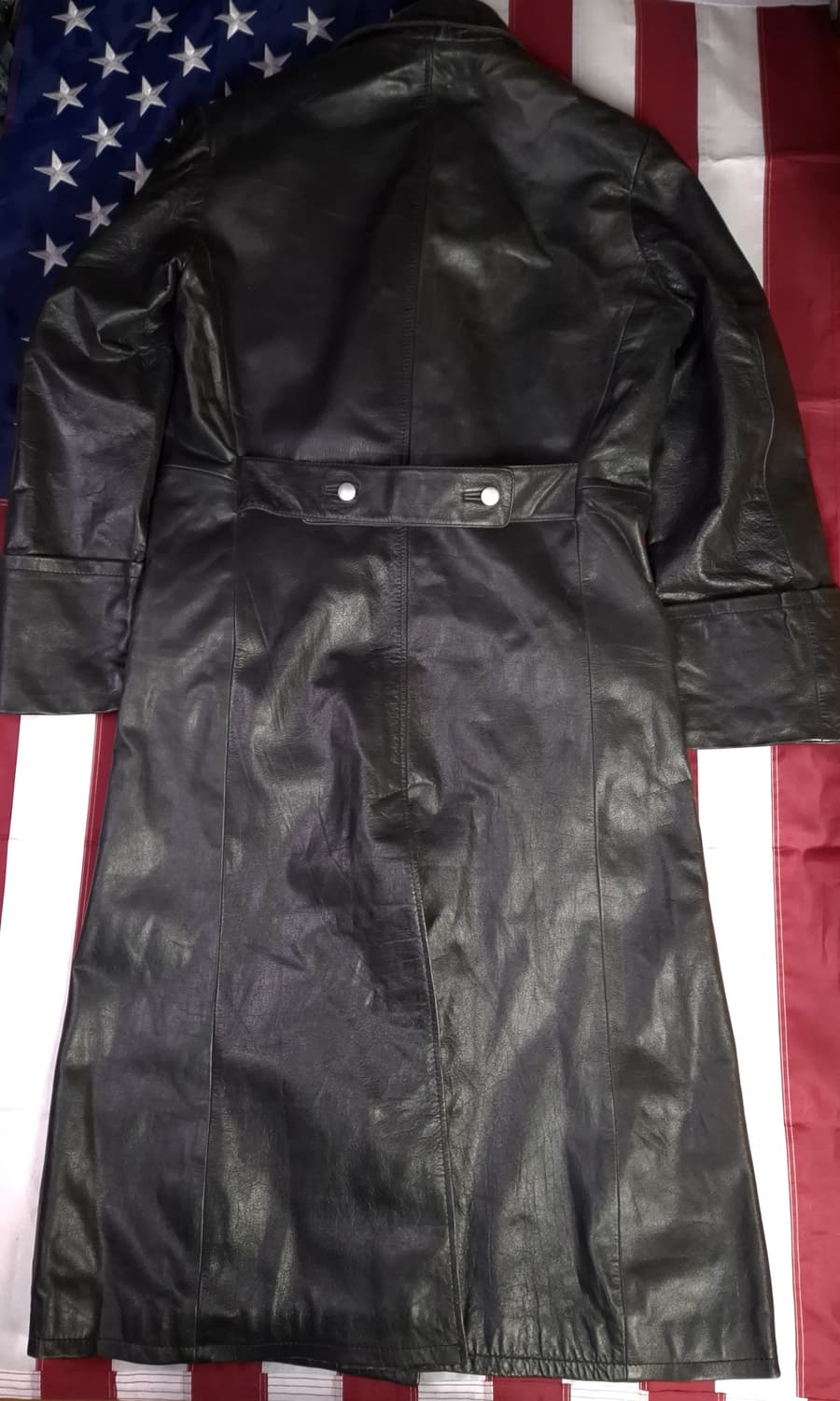 WW2 대전용 MIL-TEC 복각 독일군 장교 리얼레더 트렌치코트 상품이미지8