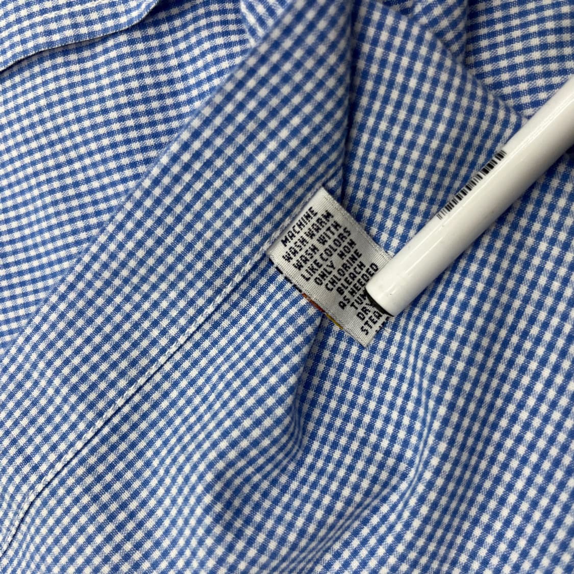 폴로 랄프로렌 딸기우유맛 포니 소라 잔체크 셔츠 XL 상품이미지7