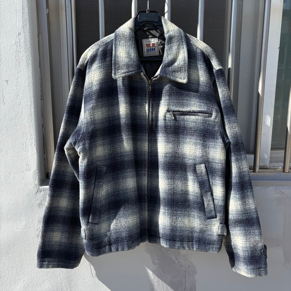 BOBSON 체크 패턴 일제 울 자켓 상품이미지5