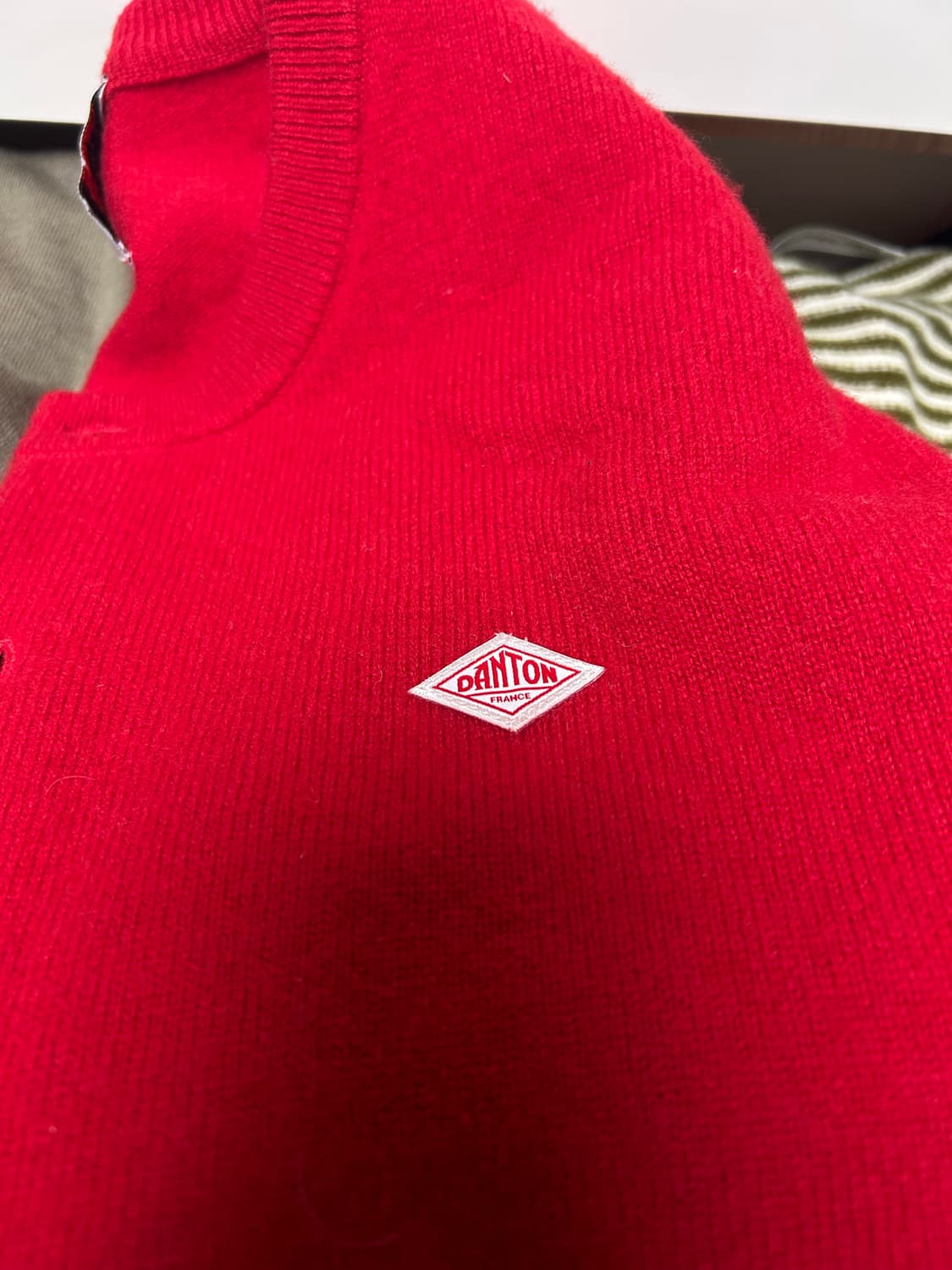 단톤 램스울 니트 가디건 상품이미지2