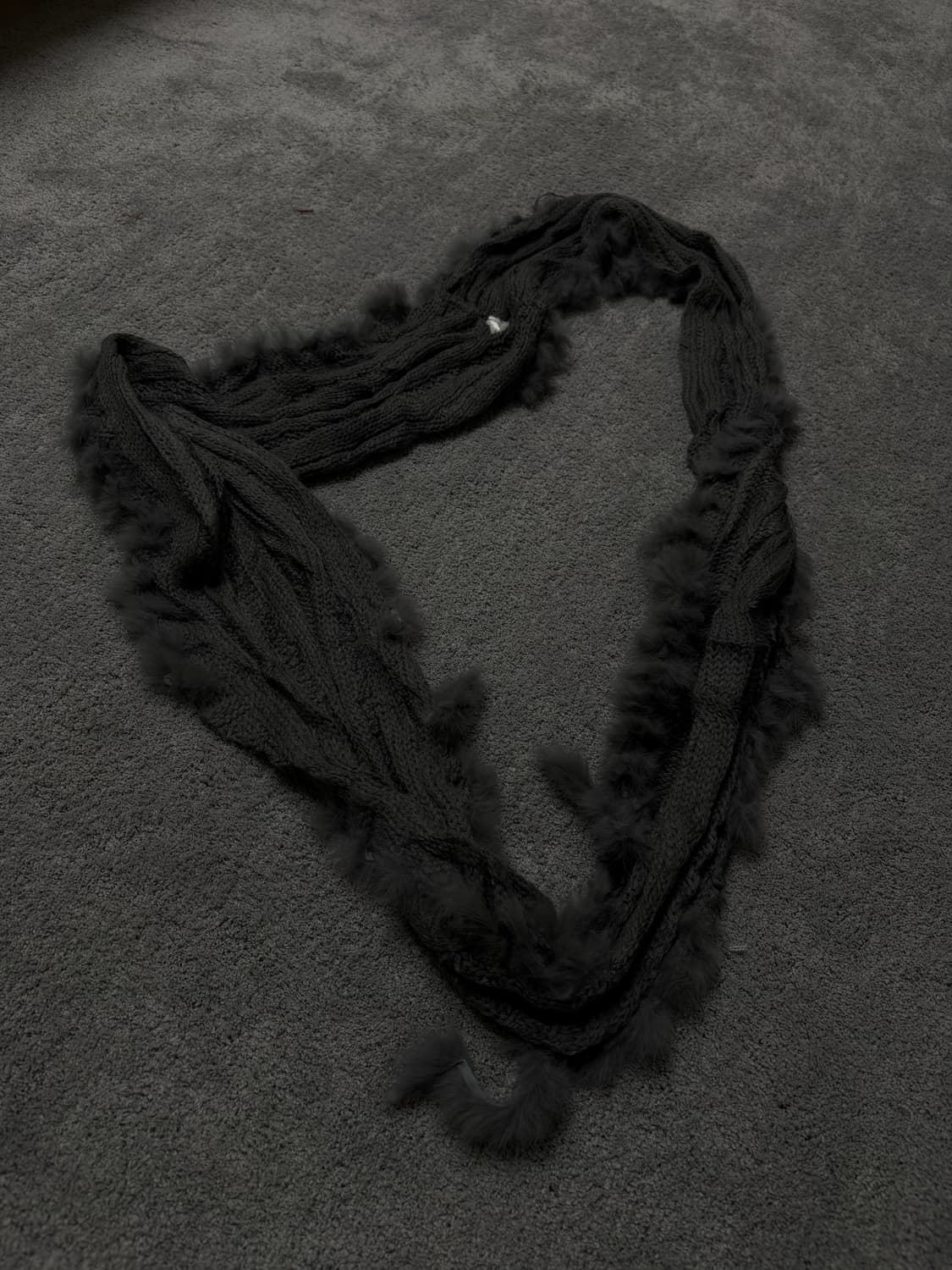 Vintage v-kei punk fur scarf 상품이미지1