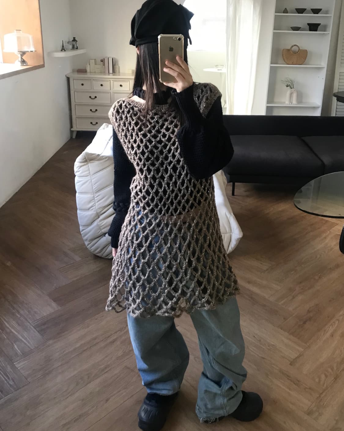 vintage net one-piece 상품이미지1