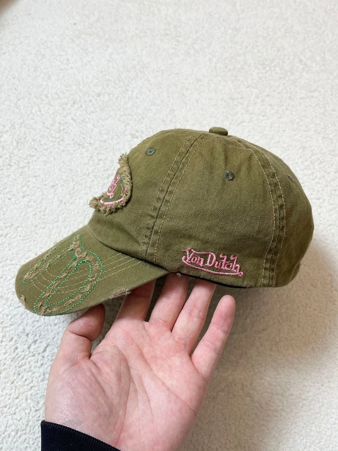 본더치 00's Y2K 빈티지드 볼캡 모자 A1761 상품이미지6