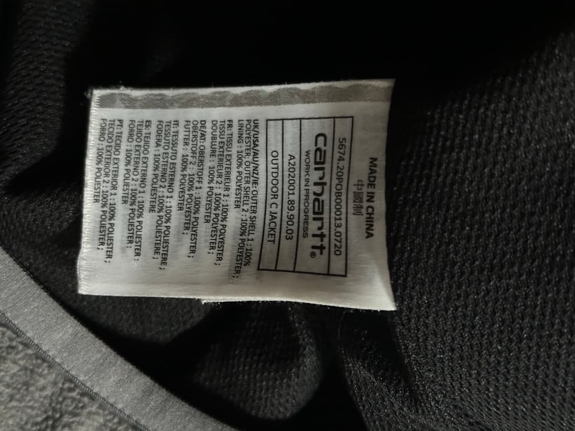 Carhartt WIP 플리스 집업 자켓 XL 오버핏 상품이미지4