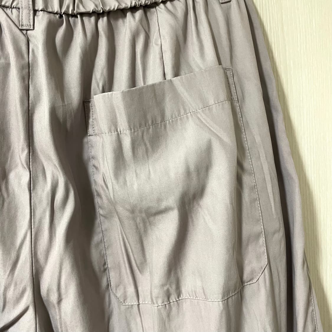 유니클로U/ 이지개더 팬츠 그레이/ XL 상품이미지6