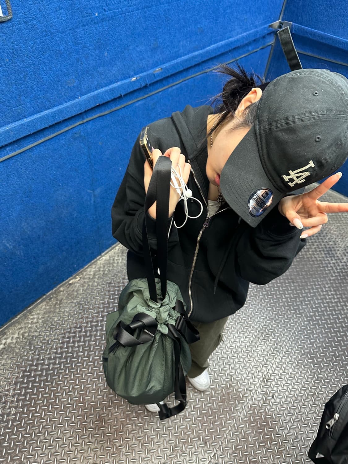 스컬프터 블랙 후드집업 상품이미지5