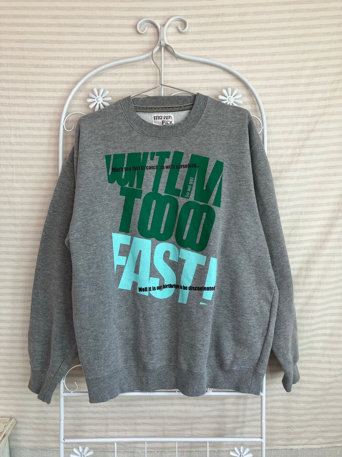 빈티지 그레이 투 패스트 맨투맨 y2k 스트릿 갸루 펑키 일본빈티지567 상품이미지1