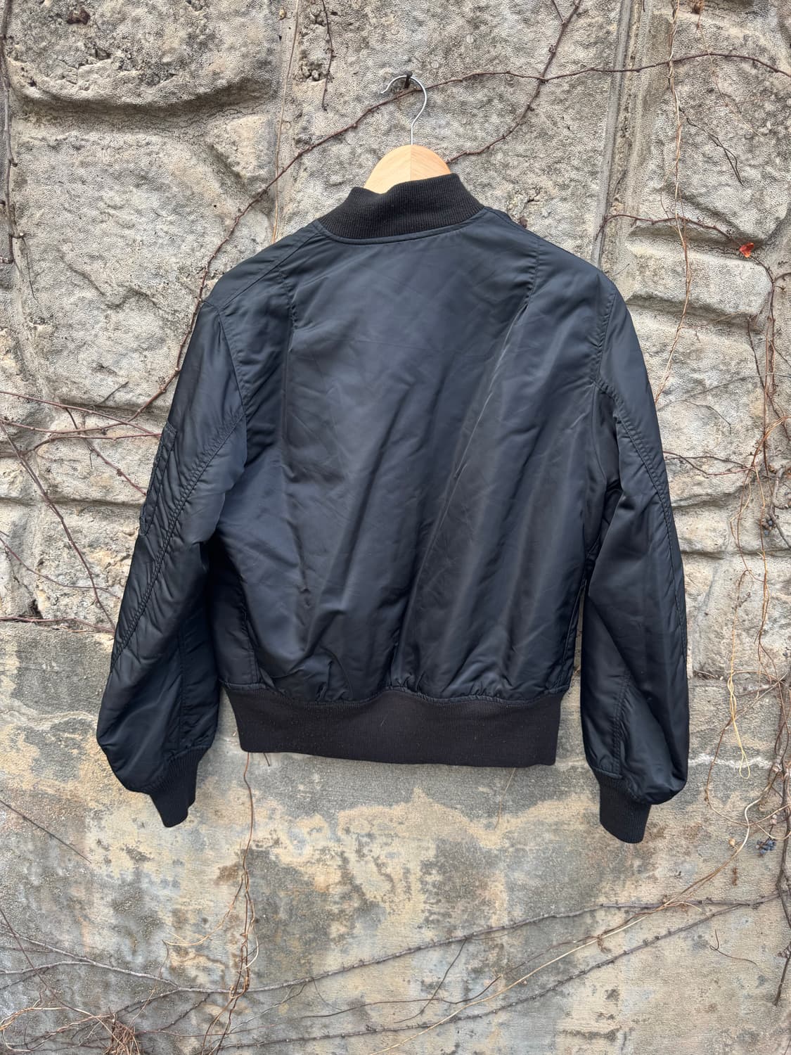 90s corinth 복각 ma-1 블랙 usa 항공 자켓 알파인더스트리 상품이미지2