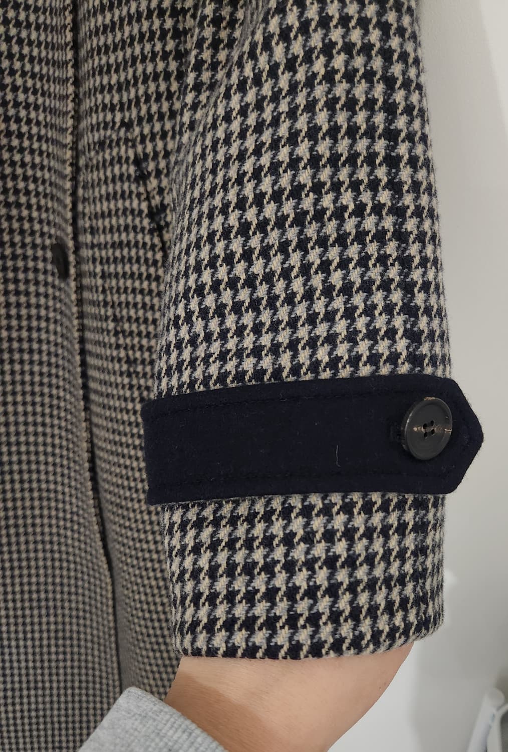 한섬 sjsj 발마칸st. 하운드체크롱코트. 상품이미지6