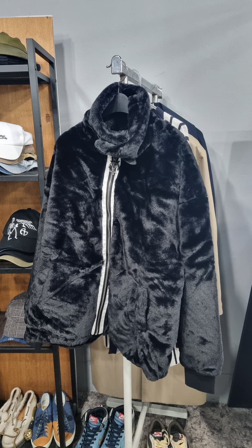 OY(오와이) 넥벨티드 퍼 자켓 105~110size 상태매우좋음 상품이미지1