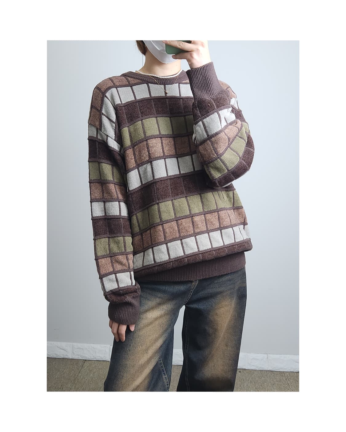 사각 오버 니트 상품이미지1