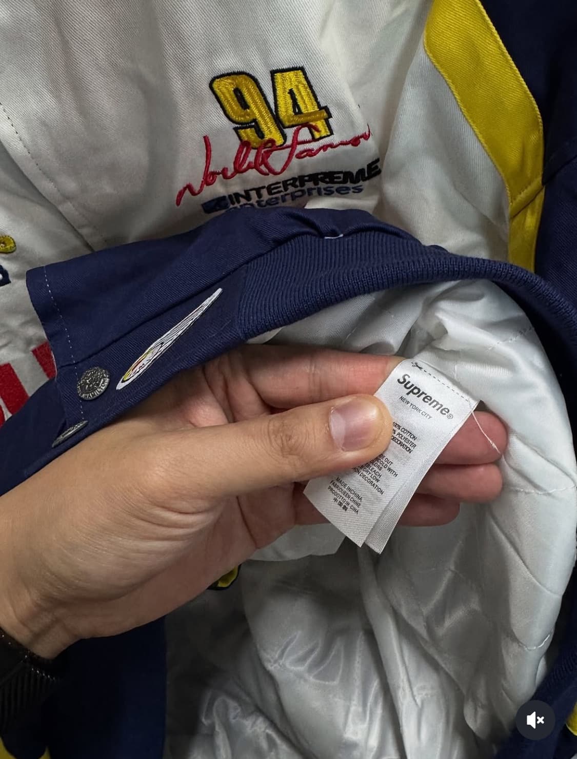 슈프림x스펀지밥 콜라보 레이싱자켓 상품이미지7